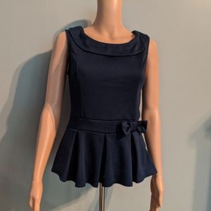 Ladies Navy Blue Top